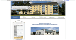 Desktop Screenshot of baugenossenschaft-augsburg.de
